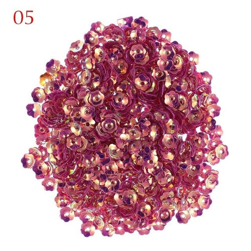10g/Pack 6mm Flower Sequins for Crafts Loose