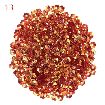 10g/Pack 6mm Flower Sequins for Crafts Loose