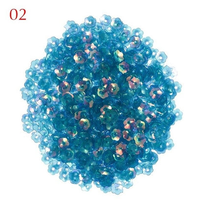 10g/Pack 6mm Flower Sequins for Crafts Loose