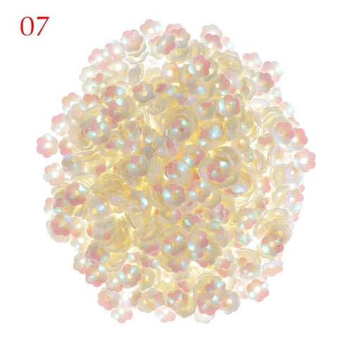 10g/Pack 6mm Flower Sequins for Crafts Loose