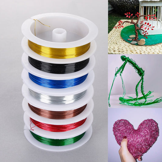 10m Iron Wire 0.5mm Spool Soft DIY String Jewelry