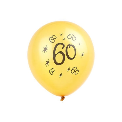 10pcs 30th 40th 50th Happy Birthday Latex Number