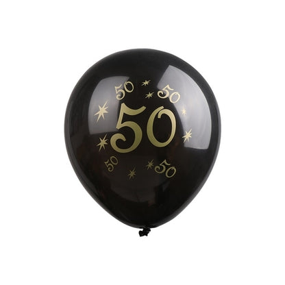 10pcs 30th 40th 50th Happy Birthday Latex Number