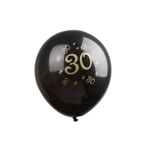 10pcs 30th 40th 50th Happy Birthday Latex Number