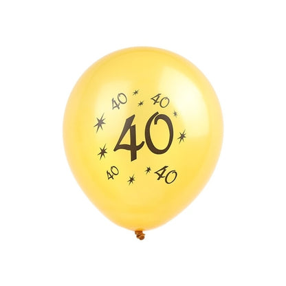 10pcs 30th 40th 50th Happy Birthday Latex Number