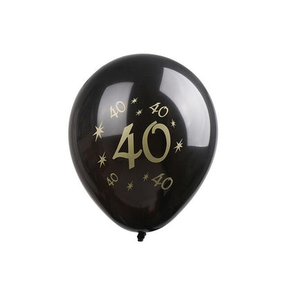 10pcs 30th 40th 50th Happy Birthday Latex Number
