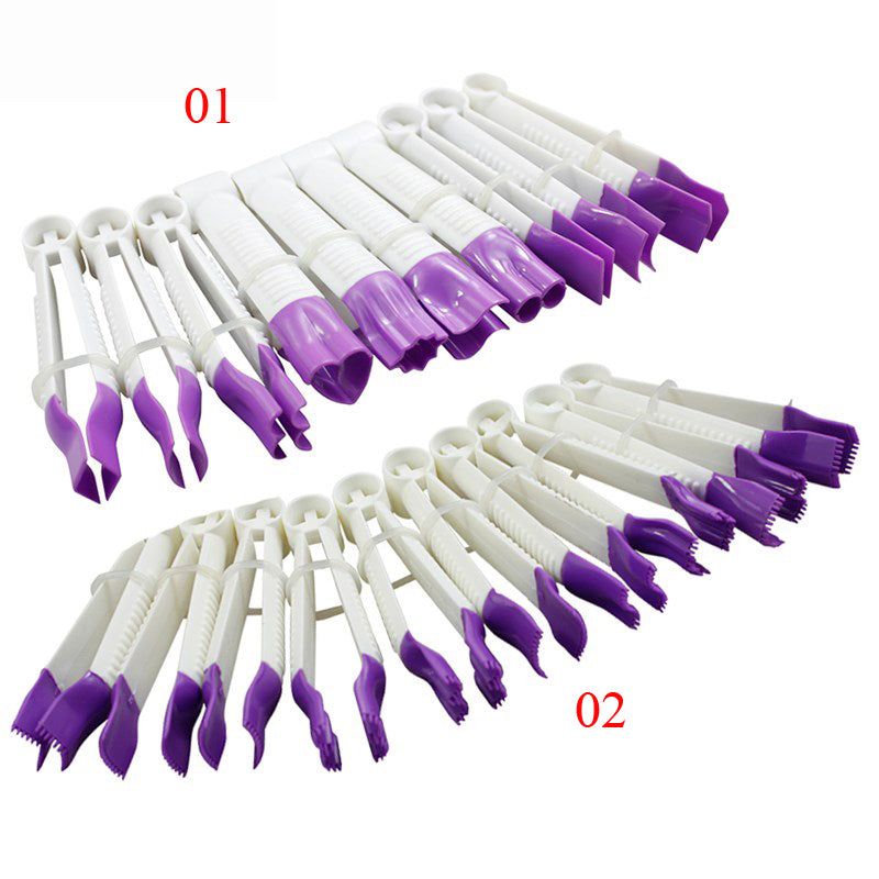 10pcs Flower Shape Lace Edge Clip Fondant