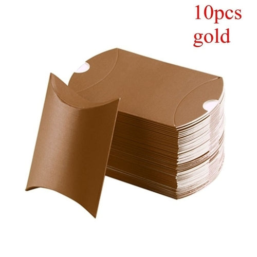 10pcs/set Colorful Present Pouch Kraft Paper