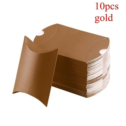 10pcs/set Colorful Present Pouch Kraft Paper