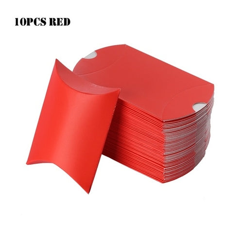 10pcs/set Colorful Present Pouch Kraft Paper