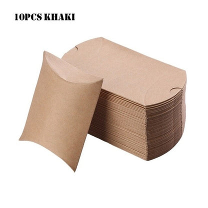 10pcs/set Colorful Present Pouch Kraft Paper