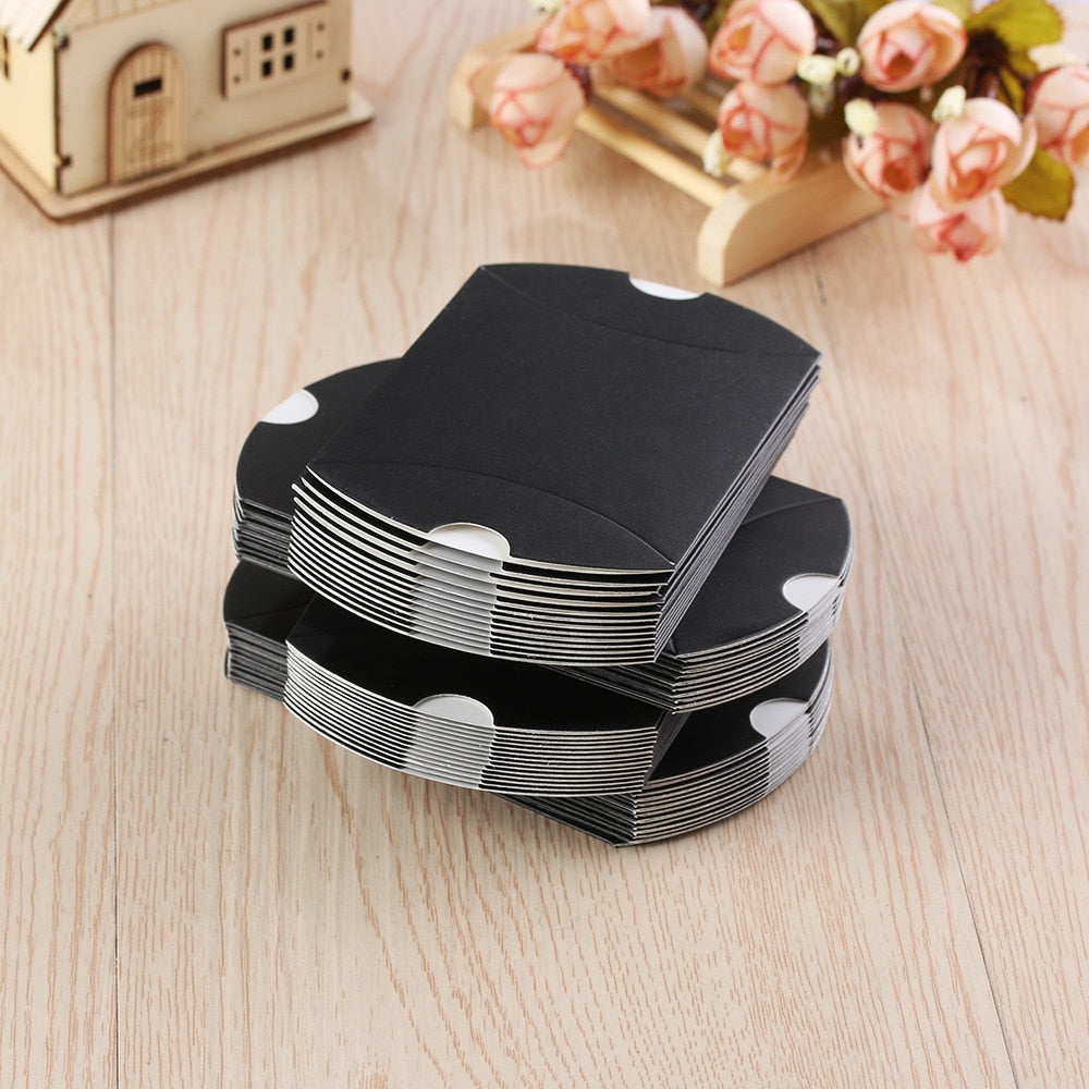 10pcs/set Colorful Present Pouch Kraft Paper