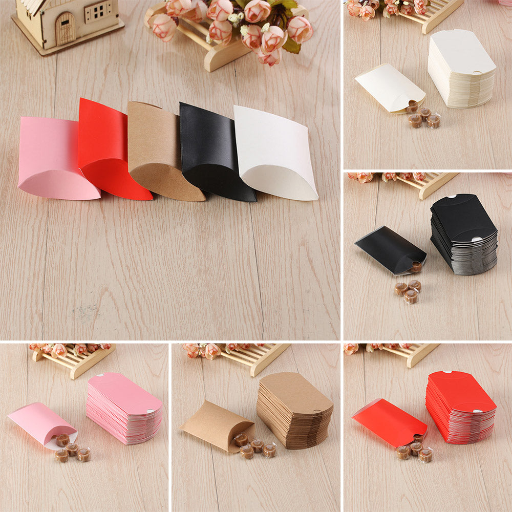 10pcs/set Colorful Present Pouch Kraft Paper