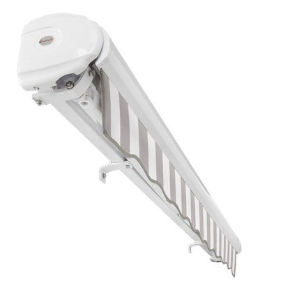 [10x10FT] Awntech Key West Premium Manual Outdoor Retractable Awning [FCM10-SBY] (SAK57132)