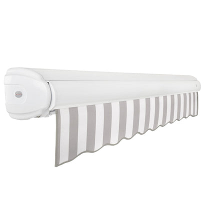 [10x10FT] Awntech Key West Premium Manual Outdoor Retractable Awning [FCM10-SBY] (SAK57132)