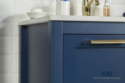 Ashley 30" Blue Bathroom Cabinet