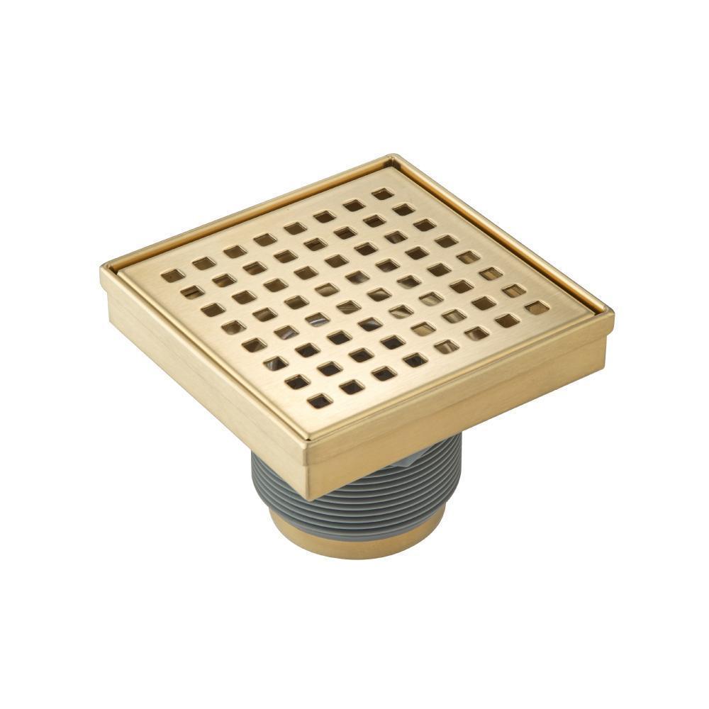 Flusso 11.SQD.0404 4" Decorative Floor Drain with 2" Outlet