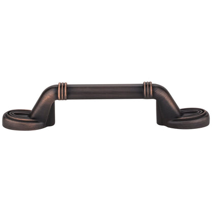 3" Center-to-Center Satin Nickel Ringed Detail Vienna Cabinet Pull