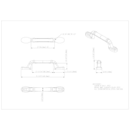 3" Center-to-Center Satin Nickel Ringed Detail Vienna Cabinet Pull