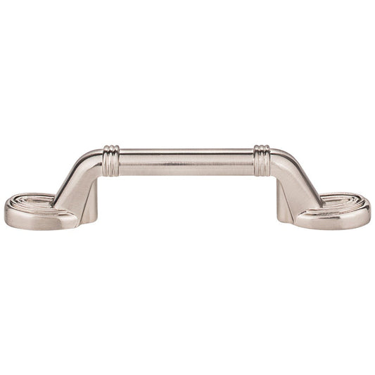 3" Center-to-Center Satin Nickel Ringed Detail Vienna Cabinet Pull