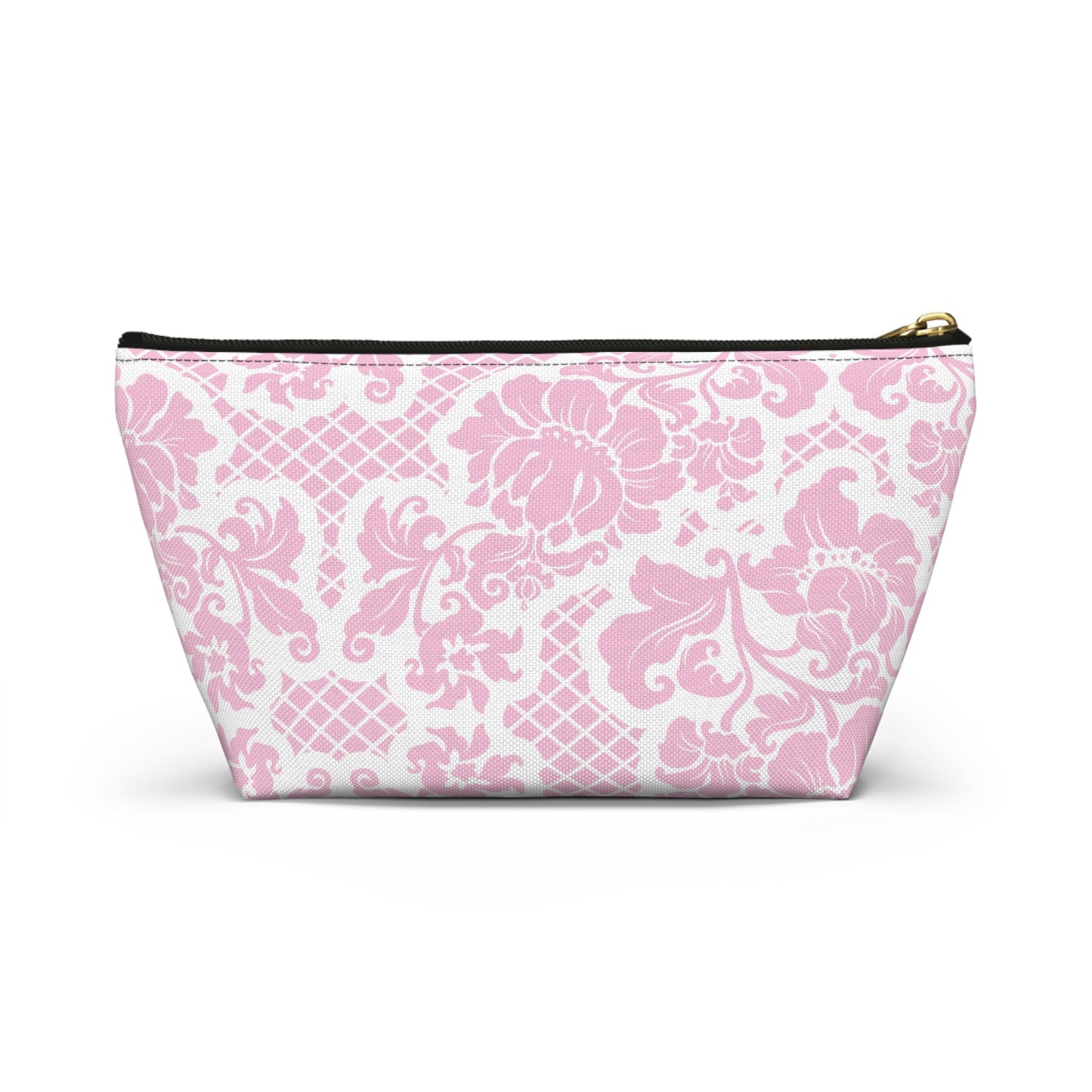 Customizable: Chic Floral Accessory Pouch | Makeup Bag, Organizer, Travel Essentials, Gift for Her, Pink Floral Design
