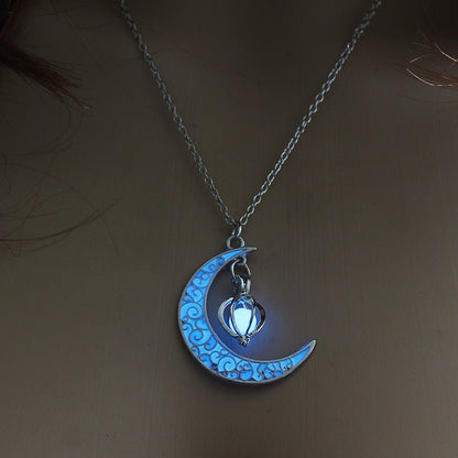 Radiant Crystal Pendant Necklace with Silver Plated Chain
