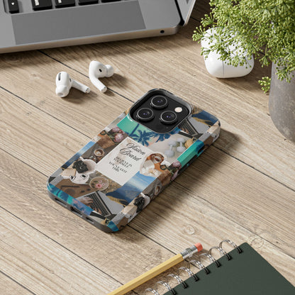Inspiring Vision Board Phone Case, Motivational Tough Case, Adventurous Gift for Her, Self-Care, Dream Big, Unique Phone Accessory