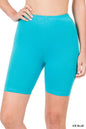 ZENANA Premium Cotton Biker Shorts