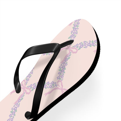 Customizable: Charming Floral Flip Flops, Summer Sandals, Beachwear, Vacation Footwear, Gift for Her, Casual Summer Fashion