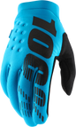 100% Brisker Gloves - Turquoise - Large 10003-00037