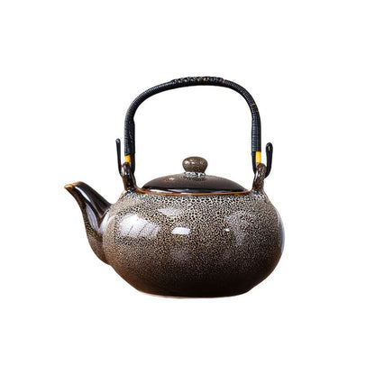 1pc Unique Kiln-Changed Ceramic Teapot, 25.36 oz, Assorted Novelty