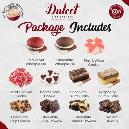 Grand Valentines Deluxe Bakery Gift Basket