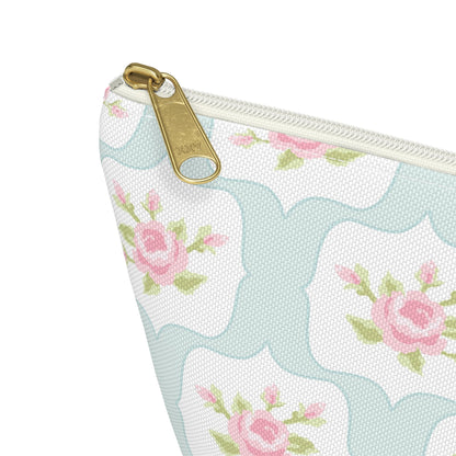 Customizable: Chic Floral Accessory Pouch, Makeup Bag, Cosmetic Case, Toiletries Organizer, Gift for Her