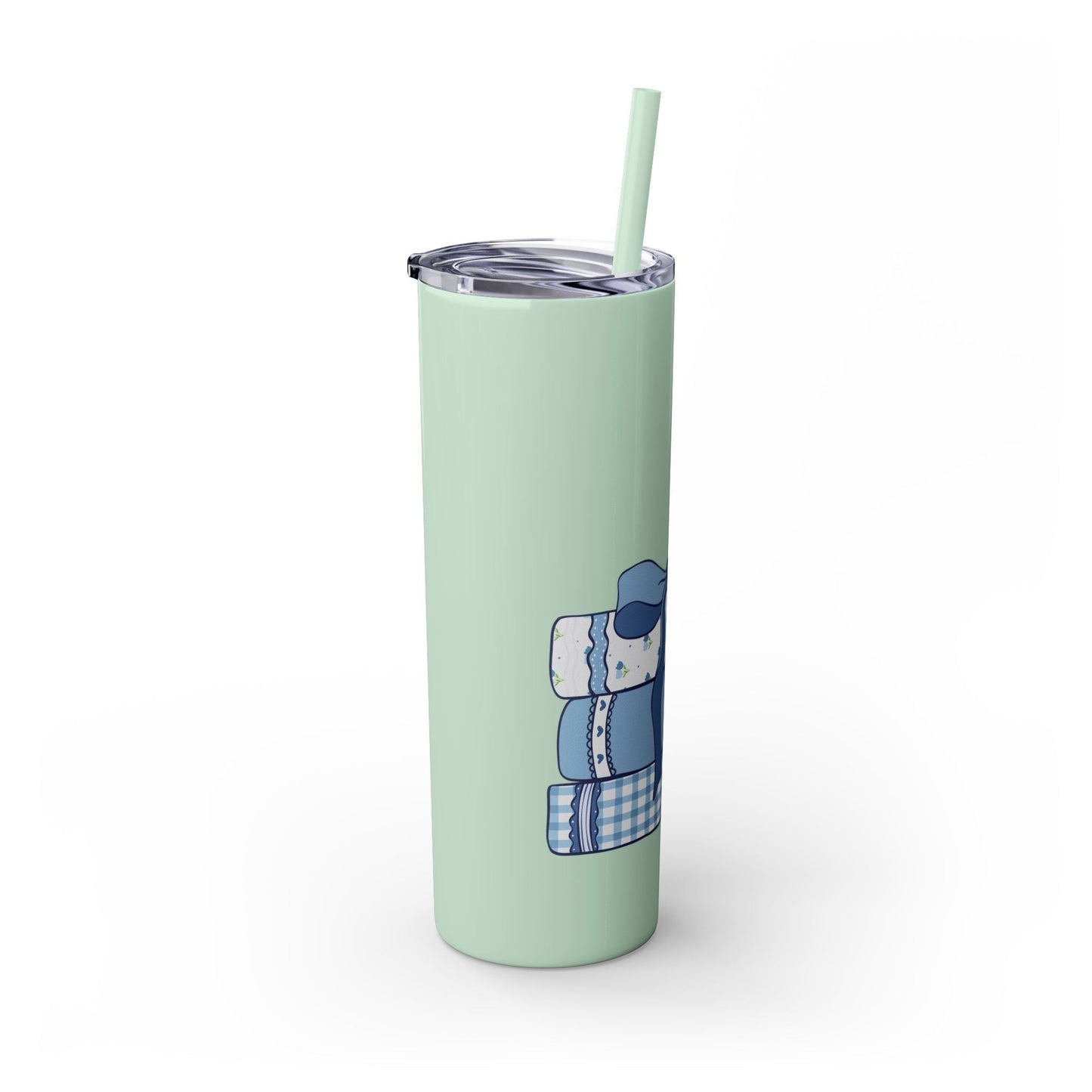 Customizable: Girly Book Club Skinny Tumbler with Straw, 20oz | Perfect for Events, Gifts, Coffee, and Summer Drinks
