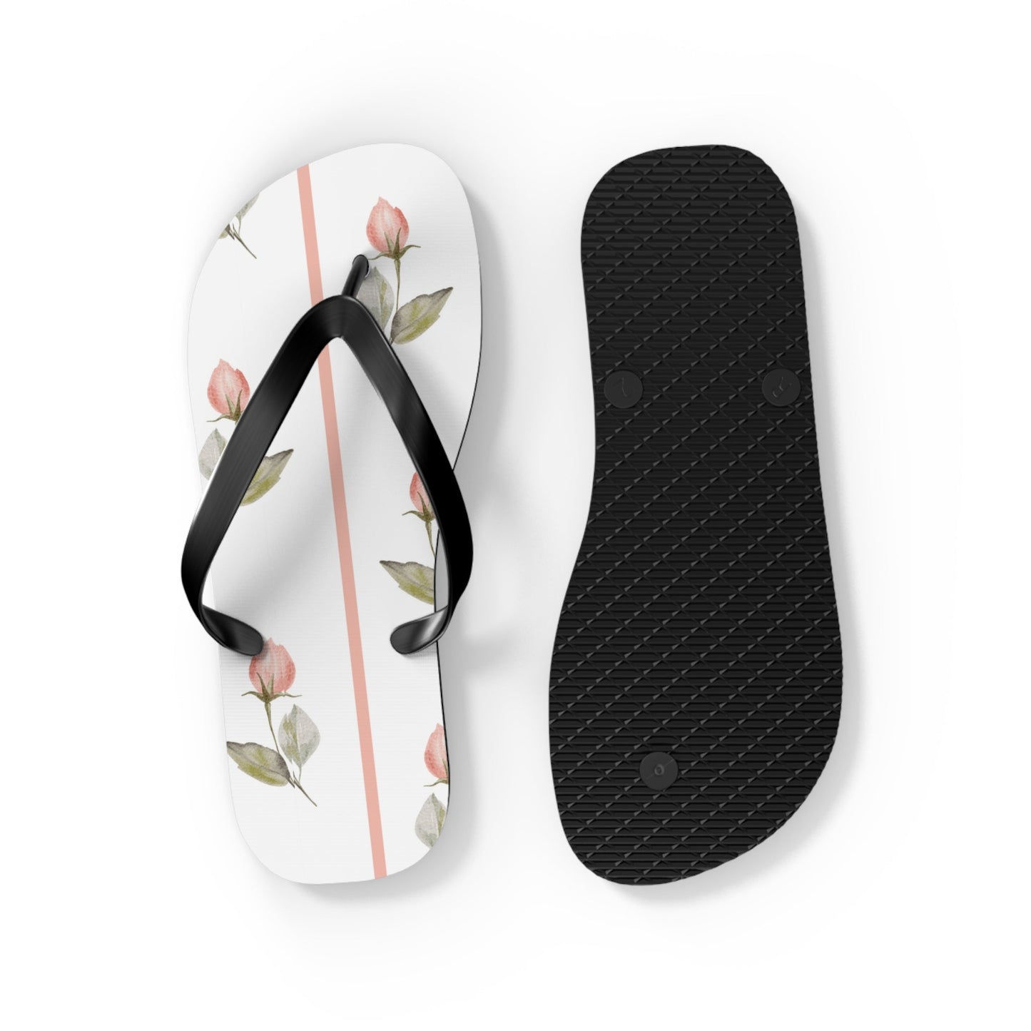 Customizable: Floral Flip Flops - Summer Footwear, Beach Sandals, Vacation Essentials, Gift for Her