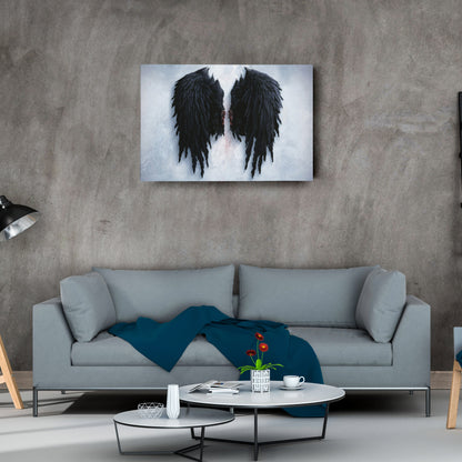 Banksy Angel Wings Canvas – Urban Street Art for Home Decor