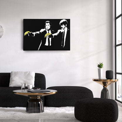Pulp Fiction Banana Canvas – Funny Movie Wall Art
