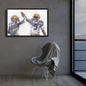 Joe Burrow & Ja'Marr Chase Canvas Art – LSU Tigers Wall Decor