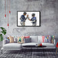 Julio Rodriguez & Ty France Canvas Art – Seattle Mariners Wall Decor