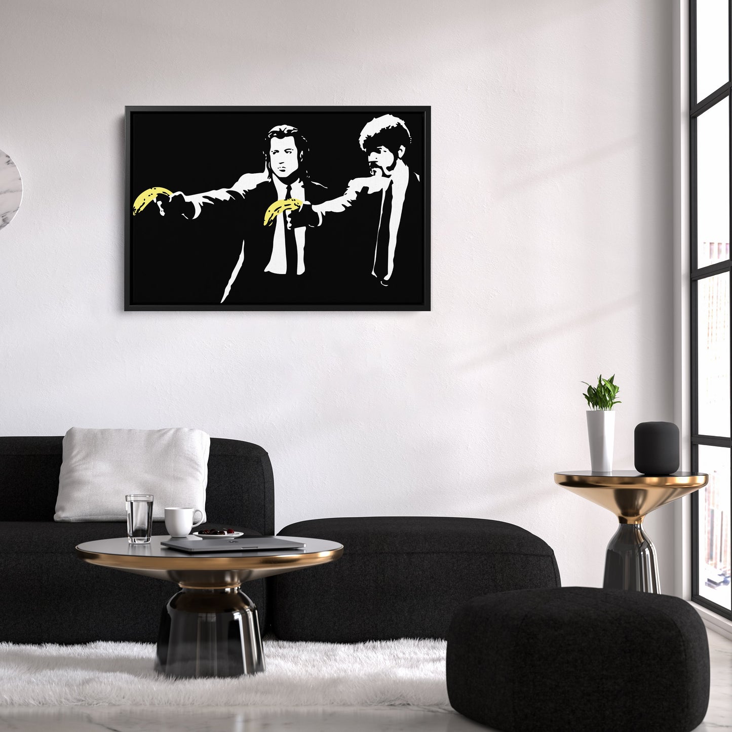 Pulp Fiction Banana Canvas – Funny Movie Wall Art