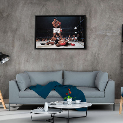 Muhammad Ali vs Sonny Liston Canvas – Phantom Punch Boxing Wall Art