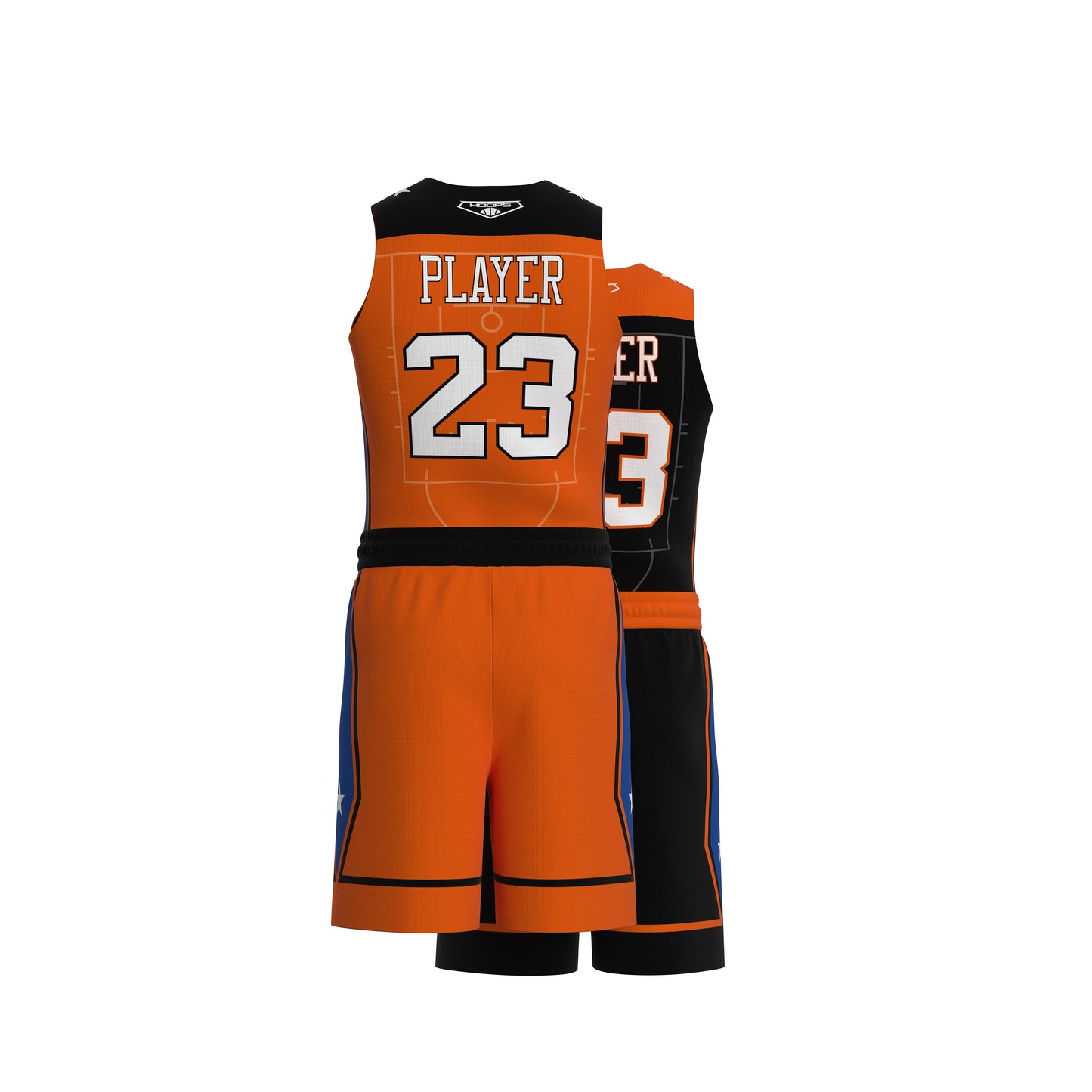 Custom All-Star Reversible Basketball Uniform  - 116 Duke