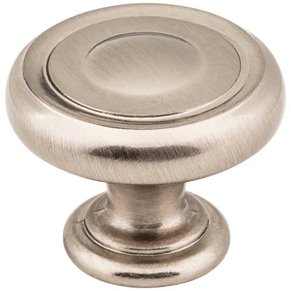 1-1/4" Diameter Satin Nickel Bremen 1 Cabinet Knob