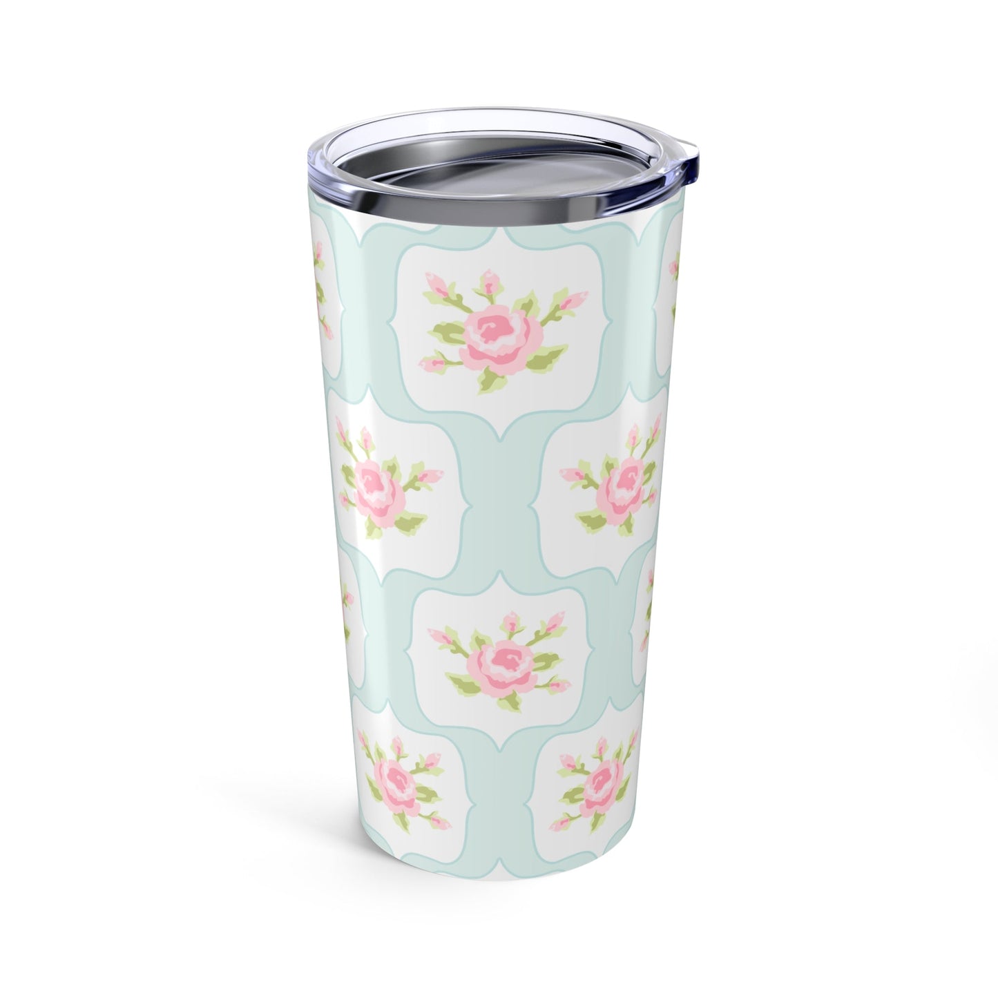 Customizable: Floral Tumbler, 20oz Insulated Travel Mug, Perfect Gift for Flower Lovers, Coffee, Tea, Drinkware for Home, Mother's Day, Spring Decor
