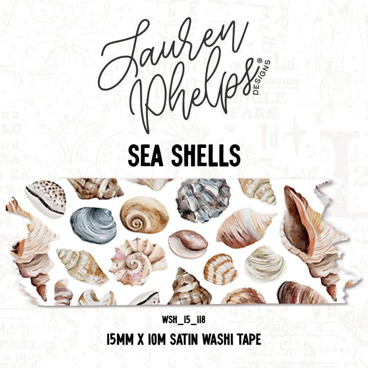 Sea Shells 15mm washi