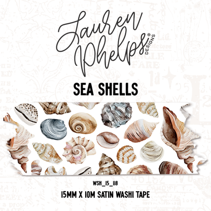 Sea Shells 15mm washi