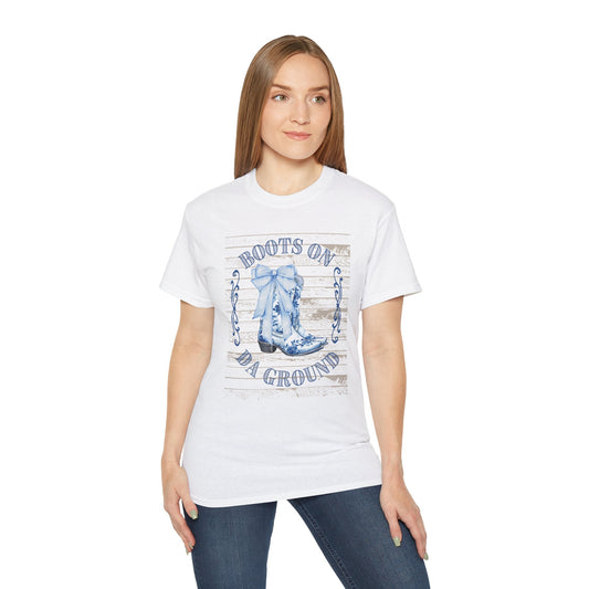 Western Song Cowboy Women's T-Shirt, Boots Graphic T-Shirt, Rural Lifestyle Top, Country Music Concert Apparel, Vintage Ranch Style Shirt