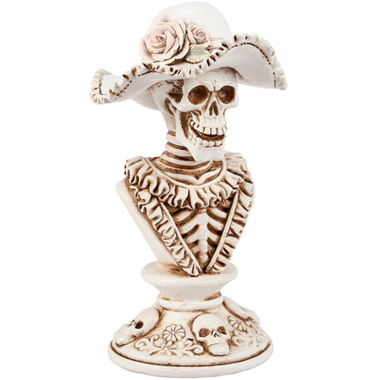 9" Lady Skeleton Bust