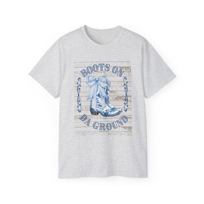 Western Song Cowboy Women's T-Shirt, Boots Graphic T-Shirt, Rural Lifestyle Top, Country Music Concert Apparel, Vintage Ranch Style Shirt