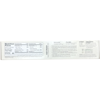 Ziyad Fillo Dough Sheets - Authentic Pastry Wraps for Delicious Middle Eastern Dishes